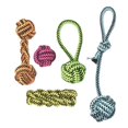 thumbnail image 1 of Mascota premium masticar cuerda nudo fuerte dentición juguetes pelota juguetes Estilo 5 Yuyangstore Nudo de cuerda de mascar, 1 of 8