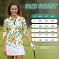 thumbnail image 7 of Uorisanigo Classic Sunflower Women's Dry-Fit Golf Polo Shirts Size M Versatile 3/4 Roll Sleeve Athletic Polo Workout Tops with Zipper Fashionable Workout Sports Daily Wear Pullover, 7 of 7