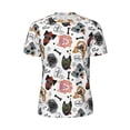 thumbnail image 5 of Wukai Hip Hop Dog Print Men's Short-Sleeved Mesh T-Shirt,Quick-Dry Short Sleeve Workout T-Shirt-Small, 5 of 8