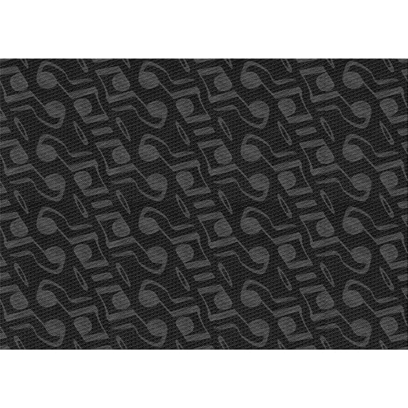 Ahgly Company Indoor Rectangle Patterned Midnight Gray Area Rugs, 2' x 4'