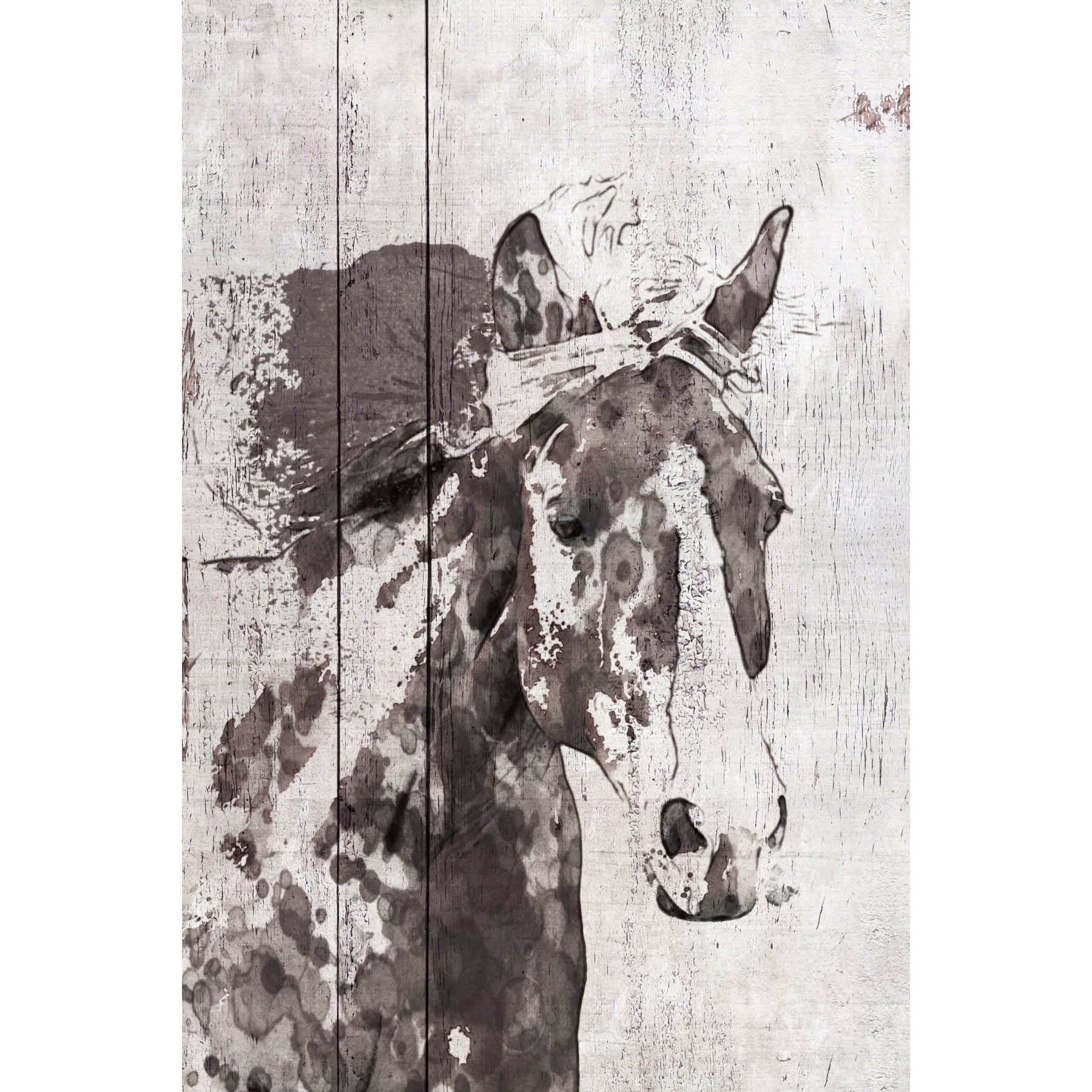 Marmont Hill "Scarlet Horse 1" by Irena Orlov Painting Print on Wrapped Canvas