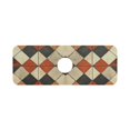 thumbnail image 7 of Yayeee Faucet Mat for Kitchen Sink 14.7" Diatomite Long Splash Guard Pad, Checkered Pattern, 7 of 7
