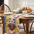 thumbnail image 3 of Thanksgiving Turkey Table Runner, Autumn Thanksgiving Kitchen Dining Table Decoration for Home Party Decor 13x120 Inches, 3 of 9