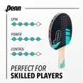 thumbnail image 3 of Juego de palas de tenis de mesa Penn para 4 jugadores con pelotas y bolsas, 3 of 5