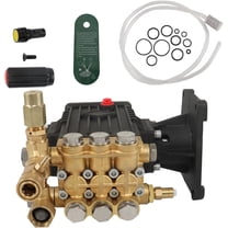 findmall 4000 PSI 4GPM 1in Shaft Horizontal Power Washer Pump Triplex Plunger Replacement Pump