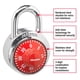 thumbnail image 2 of Locker Lock Master Lock 1504D - Candado combinado, color rojo, 2 of 6