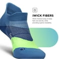 thumbnail image 2 of Feetures Elite Ultra Light Cushion Ankle Socks - Sport Sock with Targeted Compression - Bahama Blue, XL (1 Pair), 2 of 7