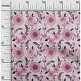 thumbnail image 2 of oneOone Viscose Jersey Light Pink Fabric Florals Dress Material Fabric Print Fabric By The Yard 60 Inch Wide, 2 of 5