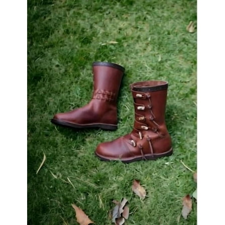 Viking leather Boots Replica Vikings Early Medieval Middle Ages Viking Shoes