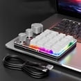 thumbnail image 1 of 16 Key Programmable Mechanical Macro Pad, Customizable Gaming Keypad with 3 Knobs, LED Light, Red Switch, Compact Wired Keyboard for PC, Editing, Shortcuts, 1 of 7