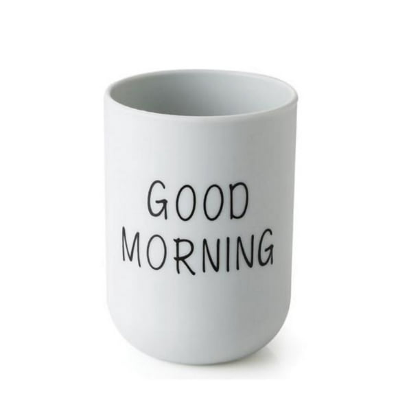 jovati Bathroom Toothbrush Circular Cup Simple Plain Cup Couple Tooth Cup Good Morning