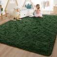 thumbnail image 5 of Noahas Soft Fluffy Area Rug for Living Room Bedroom Shaggy Accent Carpets for Kids Girls Rooms,6'x9',Deep Green, 5 of 8