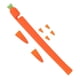 thumbnail image 1 of Carrot Shaped Touch Screen Stylus Cover Silicone Grip Holder For Writing Users Of Pencil 1 1Pack, 1 of 2