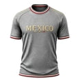 thumbnail image 4 of Mexico 2026 Soccer Cup Jersey for Men, V-Neck Short Sleeve T-Shirt, Retro Cactus & Sun Graphic Sports Soccer Top, Breathable Fan Support Tee, 1 Pack Gray XXXXL, 4 of 4