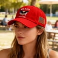 thumbnail image 4 of WKSCLPAI USA 250th Anniversary Hat - God Bless American Flag & Eagle Printed Baseball Cap, 2026 USA 250th Celebration Patriotic Hat for Men & Women, 4 of 9