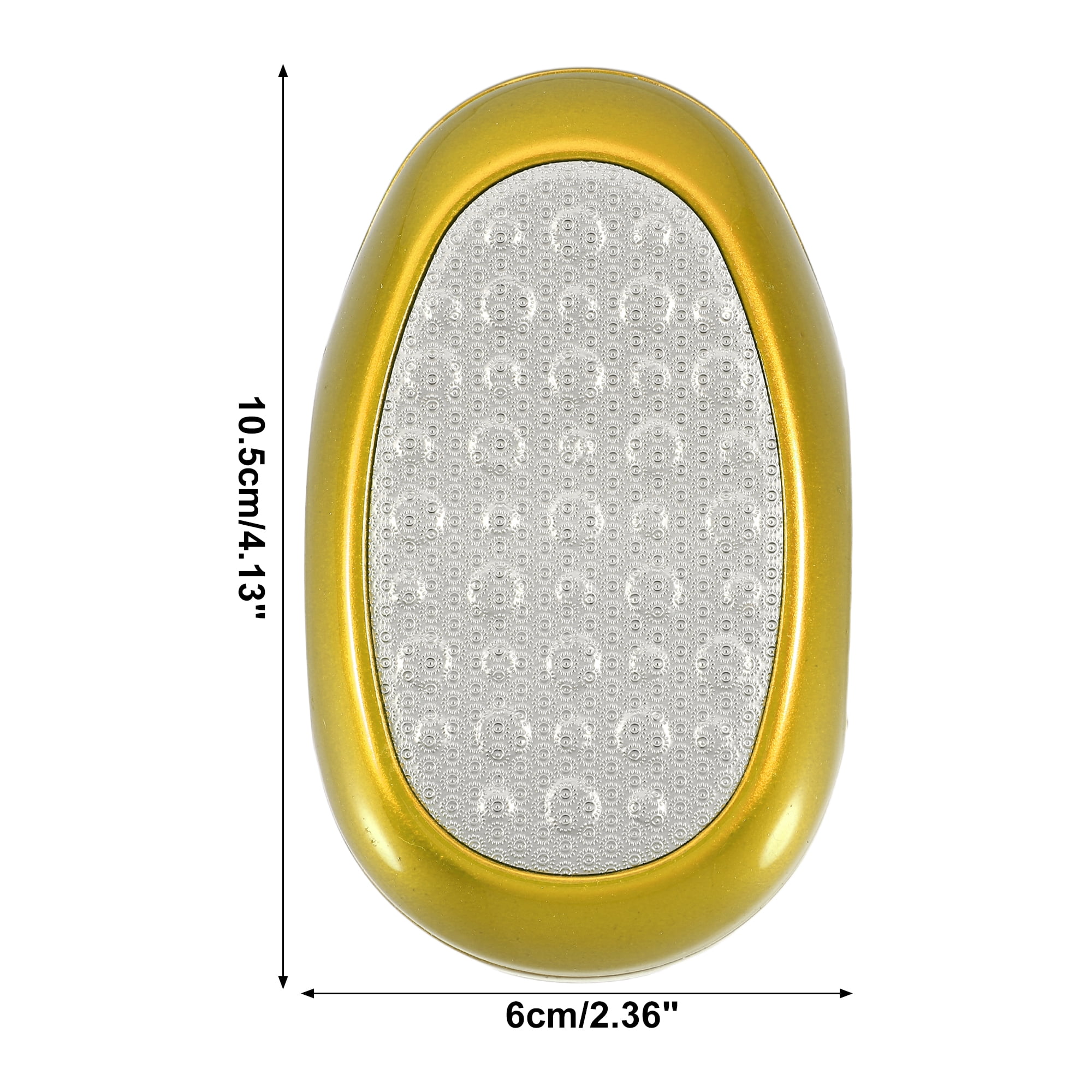 Unique Bargains Multi Purpose 3 in 1 Foot Callus Remover Foot File Pedicure ABS Stainless Steel Nano Glass Gold Tone