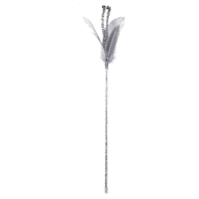Cat Stick Toy Playing Prop Household Small Using Pets Supplies Playthings Interesting Simple Feathers Teasing Interactive Toys Pet Supplies Type 3
