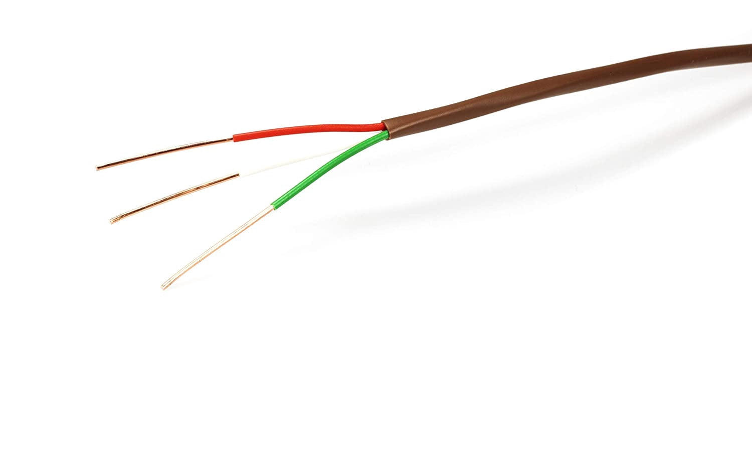 THE CIMPLE CO - Thermostat Wire 18/3 -Brown- 18-Gauge Solid Copper 3-Conductor CL2/CMR - 50ft
