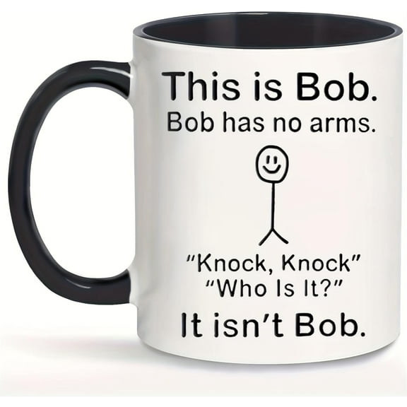 This Is Bob Funny Coffee Mug, Ceramic Coffee Cups, Water Cups, Summer Winter Drinkware, Birthday Gifts, Holiday Gifts, New Year Gifts, Valentine's Day Gifts