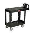 thumbnail image 1 of Rubbermaid FG450500BLA 2 Level Polymer Utility Cart w/ 500 lb Capacity, Flat Ledges, 1 of 1