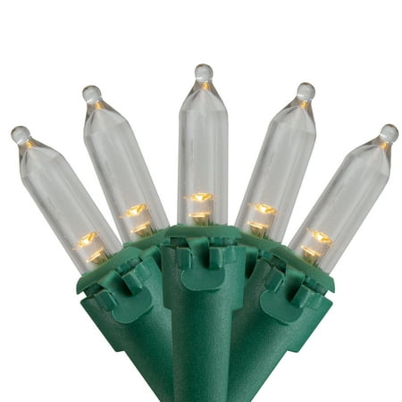 Northlight LED Mini Christmas Lights - Warm White - 32' Green Wire - 50ct