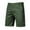 #Green, variant on DPTALR Men's Solid Color Pleated Elastic Waist Straight Leg Casual Shorts,Green,30
