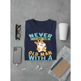 thumbnail image 3 of Old Man With A Corgi T-Shirt Men -Image by Shutterstock, Male Medium, 3 of 4