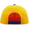 thumbnail image 3 of Solid Cotton Snapback Flat Brim Baseball Cap Adjustable Classic 6 Panel Hat, 3 of 4