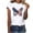 White#1, variant on Fartey Women's 4th of July Shirt Patriotic American Flag Short Sleeve Tops Independence Day Crew Neck Graphic Tees Memorial Day T-Shirts Army Green L