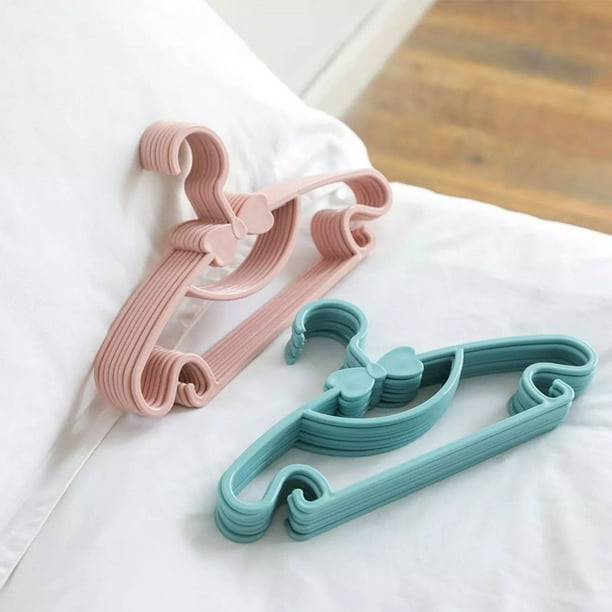 Paquete de 20 perchas para ropa de ninos perchero de plastico para ropa de bebe perchero sin costuras para ninos percha de ropa multifuncional para el hogar perchero para pantalones JAMW Sencillez