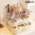thumbnail image 3 of Organizador de maquillaje SpaceLuxe con cajones y cepillo giratorio de 360°, 3 of 8