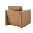 thumbnail image 5 of Comfort Pointe Tybee Honey Brown Faux Leather Modern Style Arm Chair, 5 of 10