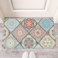 thumbnail image 2 of Bohemian Beige Geometric Diamond Pattern Design (4) Door Mat 30 X 17 Inch Welcome Doormat Indoor Outdoor Entrance Floor Mat Non Slip Spring Summer Decor Rubber Mats, 2 of 6