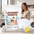 thumbnail image 6 of Eolstice Laundry Detergent Sheets, Plastic Free Washing Strips, Travel Laundry Soap Paper, Portable Clothes Cleaning Tablets, Dissolvable Washer Sheets, 6 of 7