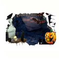 thumbnail image 2 of Vibrant Halloween Graveyard Wall Sticker - Easy Peel & Stick Indoor Decoration for Spooky Atmosphere, 2 of 3