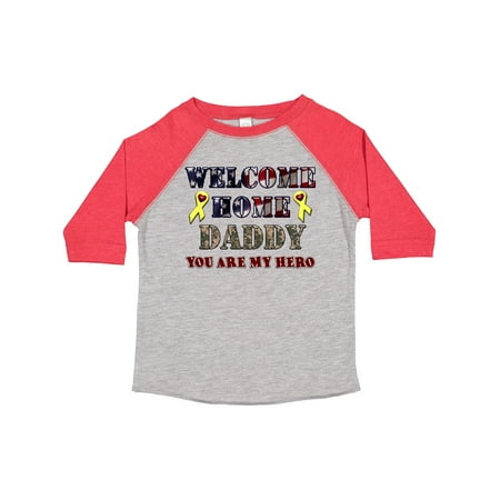 

Inktastic Welcome Home Daddy Gift Toddler Boy or Toddler Girl T-Shirt