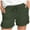 Army Green, variant on VERUGU Shorts for Women Fashion Summer Solid Pants Casual Straight Leg Loose Elastic Waist Bow Lace-up Shorts with Pockets Army Green XXL