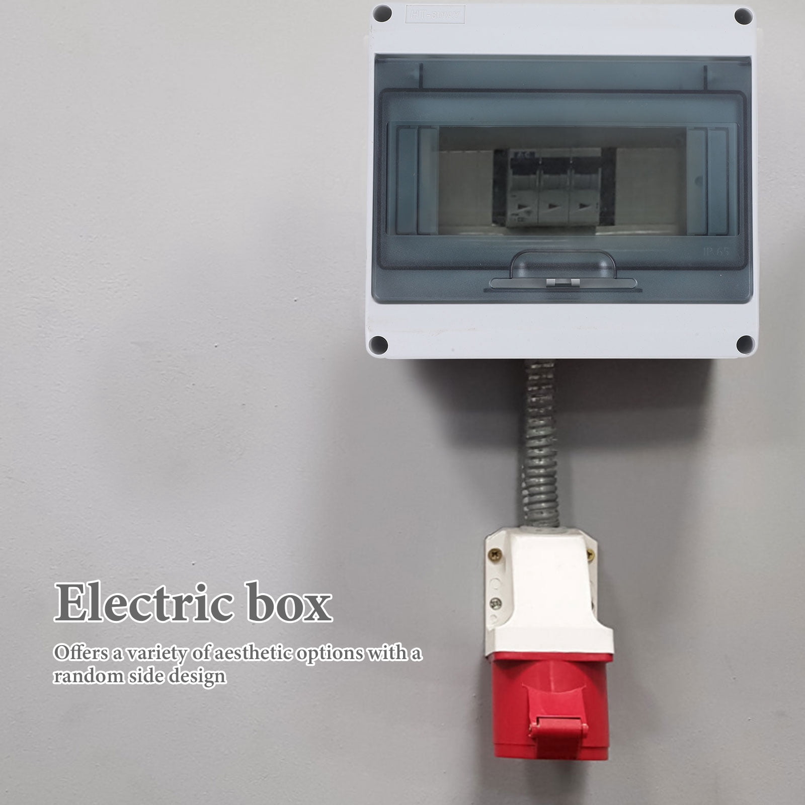 Ferencaa Breaker Box Circuit Breaker Box Distribution Protection Box 8-way Electric Box Protector