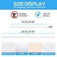 thumbnail image 4 of Tension Rod ZipGlo, paquete de 2 muelles, 45-90 cm, ajustable, color blanco, 4 of 7