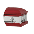 thumbnail image 5 of Titan Casket Reflections Series Steel Funeral Casket, Red, 20 Gauge with Adjustable Bed, 5 of 5