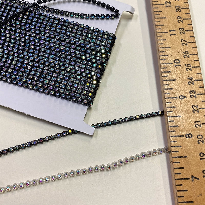 Rhinestone Trim - 1/8" Width (10 YDS)-BR-450-02