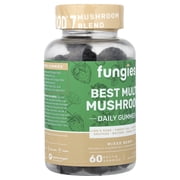 Fungies Best Multi Mushroom Daily Gummies, Mixed Berry, 60 Pectin Gummies