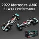 thumbnail image 2 of Bburago 1:43 2022 mercedes-amg W13 F1-75 MCL36 C42 RB18 F1 fórmula coche de carreras simulación estática Diecast Alloy Model Car Fivean unisex, 2 of 2