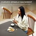 thumbnail image 5 of Barara King Dining Chair with Rubber Wood Frame, Dining Room Chair for Dining Room, Kicthen, Set of 4, Light Brown, 5 of 7