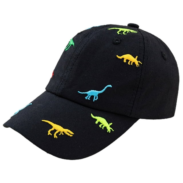 Kids Baseball Cap Breathable Comfortable Cartoon Pattern Dinosaur Embroidery Children Sun Hat for Outdoor