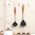 thumbnail image 3 of CLEANCOOL Silicone Spatula and Ladle Tool Set - Wok Tools, Wok Utensil,Stainless Steel Non Stick Heat-Resistant Kitchen Utensils BPA Free Cooking Utensils Cookware Wooden Handle,2 Pieces, 3 of 10