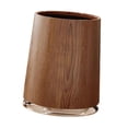 thumbnail image 4 of Cubo de basura redondo con acabado de imitación de madera, cubo de basura estilo granja, doble capa, estilo retro M, 4 of 9