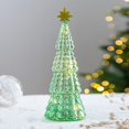 thumbnail image 4 of Glass Christmas Tree Christmas Tree Night Light Table Christmas Tree Figurines Decorations Xmas Holiday Table Centerpieces Home Mantle Decor, 4 of 6
