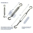 thumbnail image 2 of Jeremywell Sun Shade Sail Hardware Kit - 8 Inches - Super Heavy Duty - for Triangle Sun Shade Sails, 2 of 6