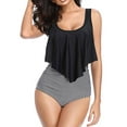 thumbnail image 1 of Women's High Waist Bikini Tankini Set Swimsuits Swimwear Swimming Bathing Suits, 1 of 2